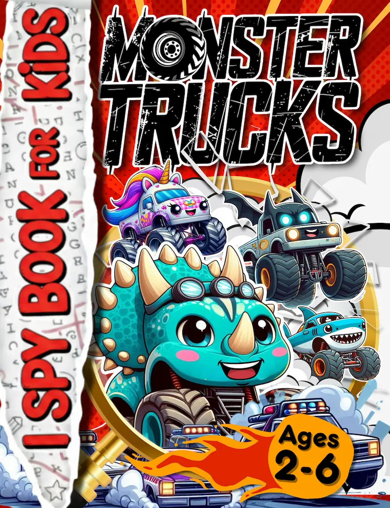 I spy monster Trucks